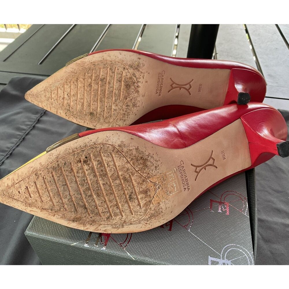 Carolinna Espinosa Leather Pumps - Picture 7 of 10